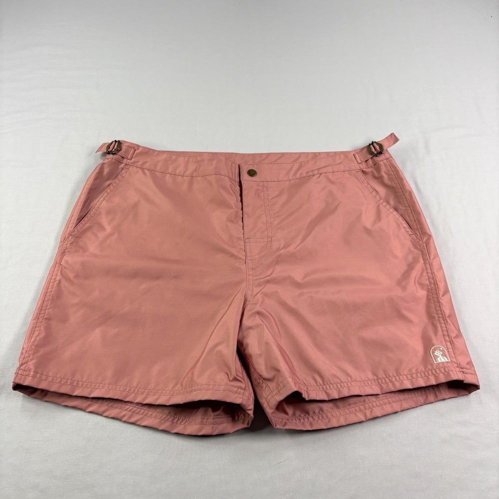 Dandy Del Mar Swim Shorts Mens Size 36 Pink Hybrid Adjustable